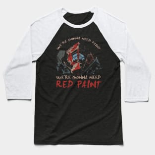 Red Paint Baseball T-Shirt